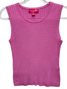 Rayon Rib Knit Sweater Tank Top Vest